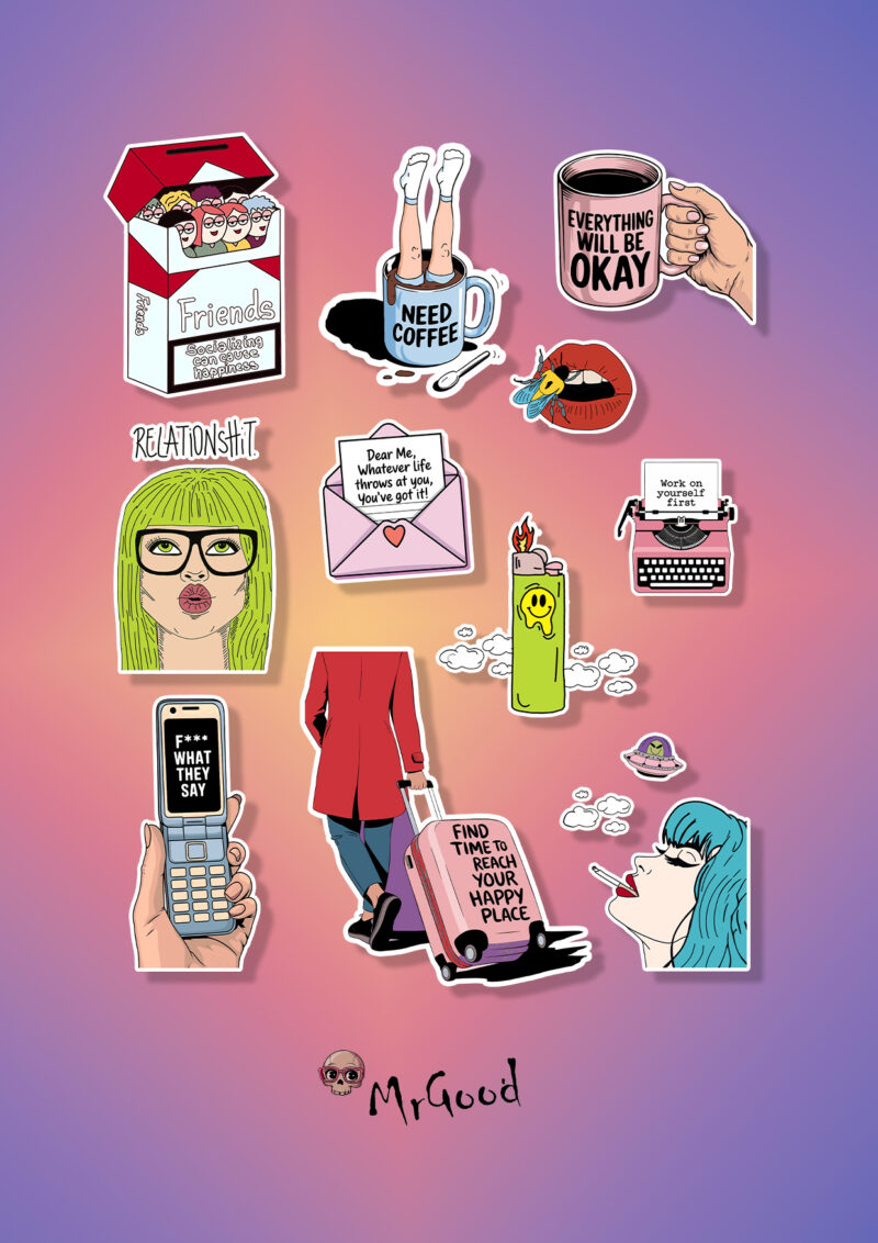 Pop Art Collection – Stiker Set / N0 2 /