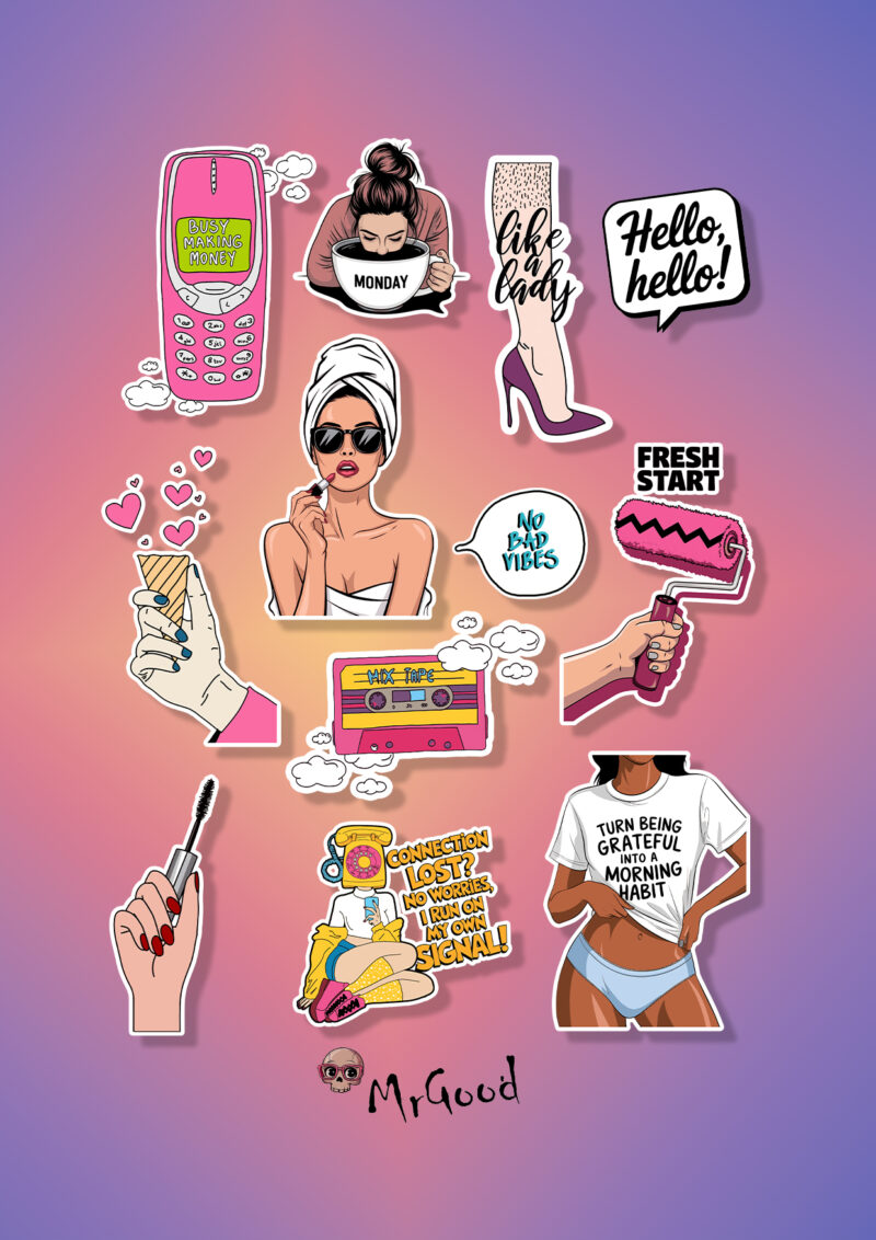 Pop Art Collection – Sticker Set / No 1 /